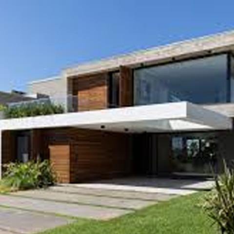 Fachada moderna e sofisticada
